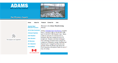 Desktop Screenshot of adamsmanufacturing.com