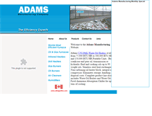 Tablet Screenshot of adamsmanufacturing.com
